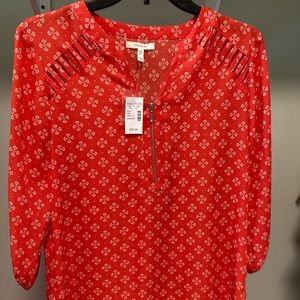 Maurices, Orange Blouse, Size Medium, NWT